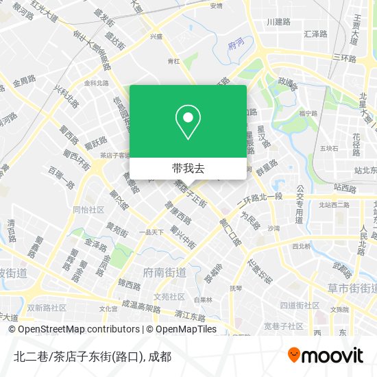 北二巷/茶店子东街(路口)地图
