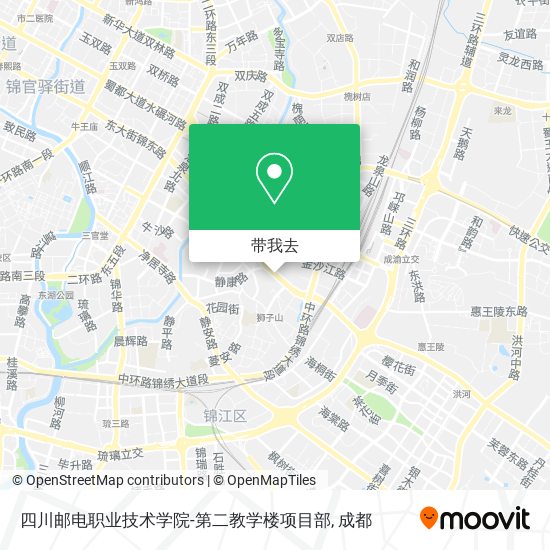 四川邮电职业技术学院-第二教学楼项目部地图