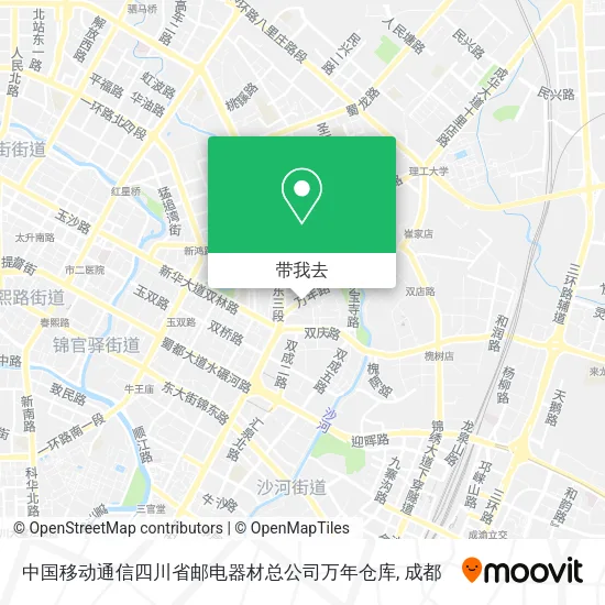中国移动通信四川省邮电器材总公司万年仓库地图