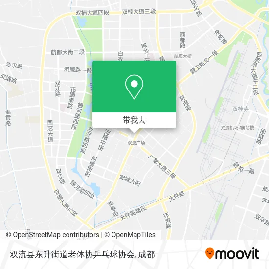 双流县东升街道老体协乒乓球协会地图