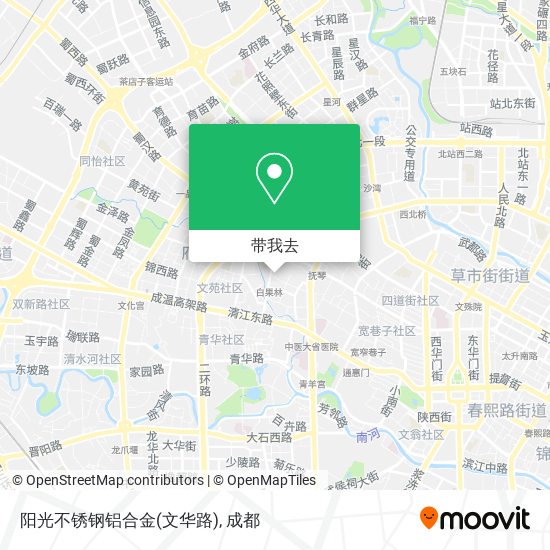 阳光不锈钢铝合金(文华路)地图