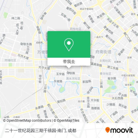 二十一世纪花园三期千禧园-南门地图