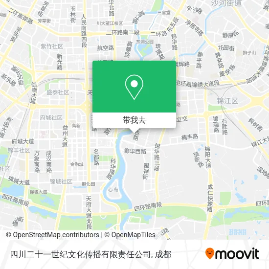 四川二十一世纪文化传播有限责任公司地图