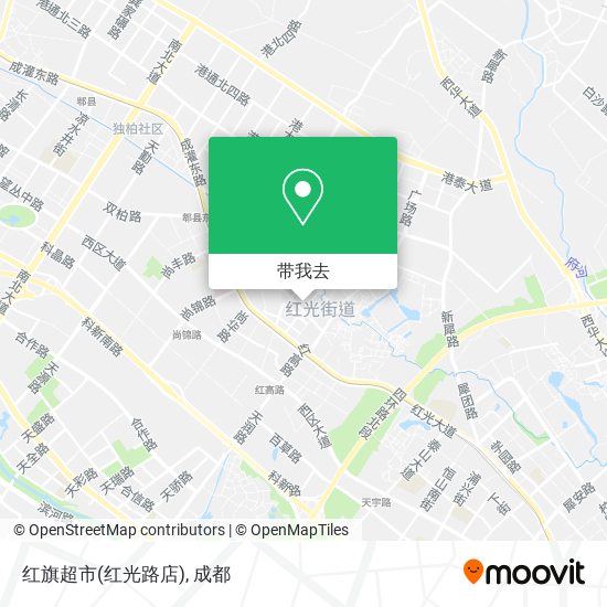 红旗超市(红光路店)地图