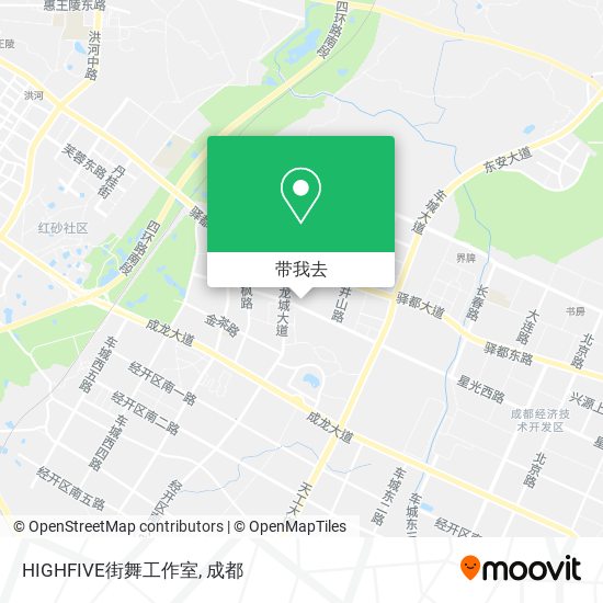 HIGHFIVE街舞工作室地图