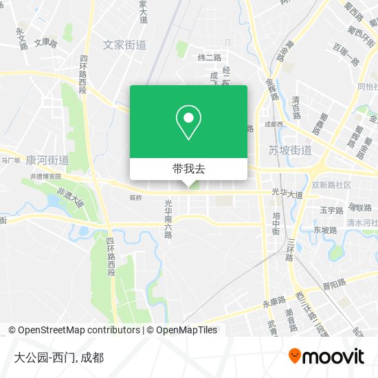 大公园-西门地图