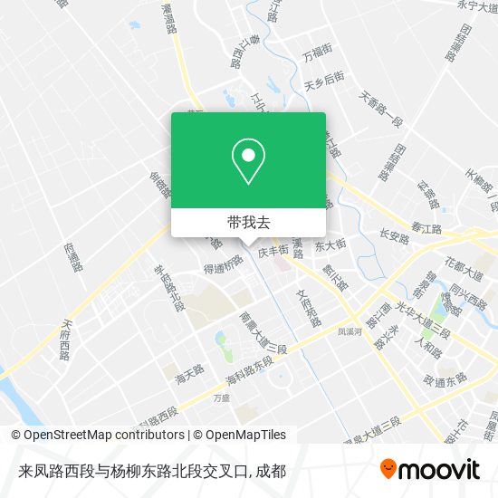 来凤路西段与杨柳东路北段交叉口地图