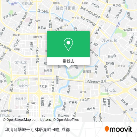 华润翡翠城一期林语湖畔-4幢地图