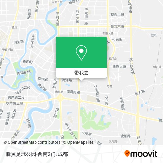 腾翼足球公园-西南2门地图