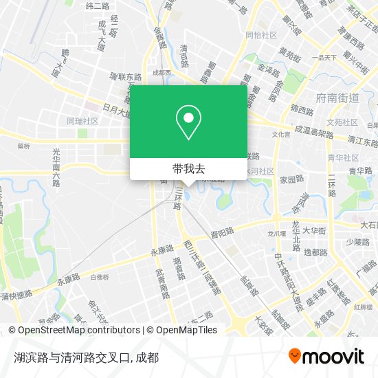 湖滨路与清河路交叉口地图