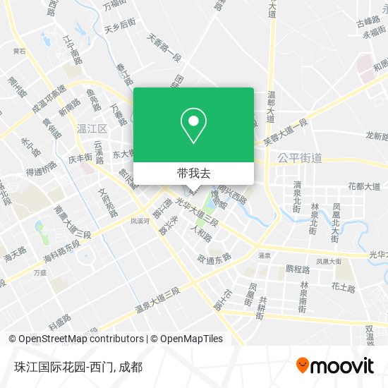 珠江国际花园-西门地图