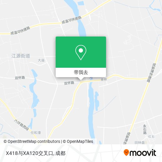 X418与XA120交叉口地图