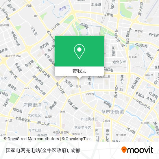 国家电网充电站(金牛区政府)地图