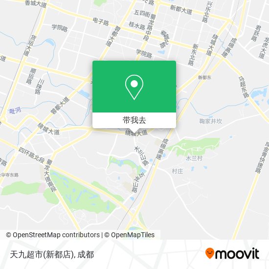 天九超市(新都店)地图
