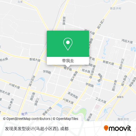 发现美发型设计(马超小区西)地图