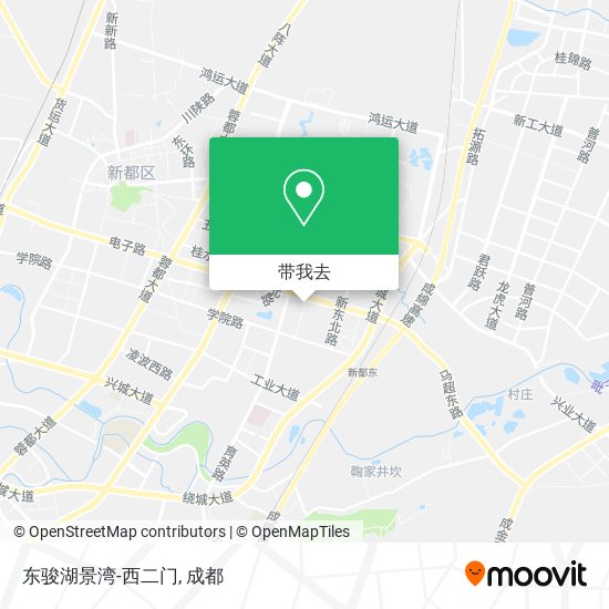 东骏湖景湾-西二门地图