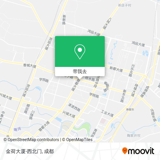 金荷大厦-西北门地图