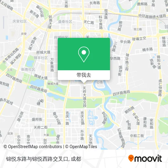 锦悦东路与锦悦西路交叉口地图