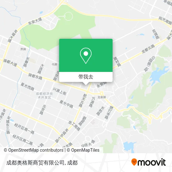 成都奥格斯商贸有限公司地图