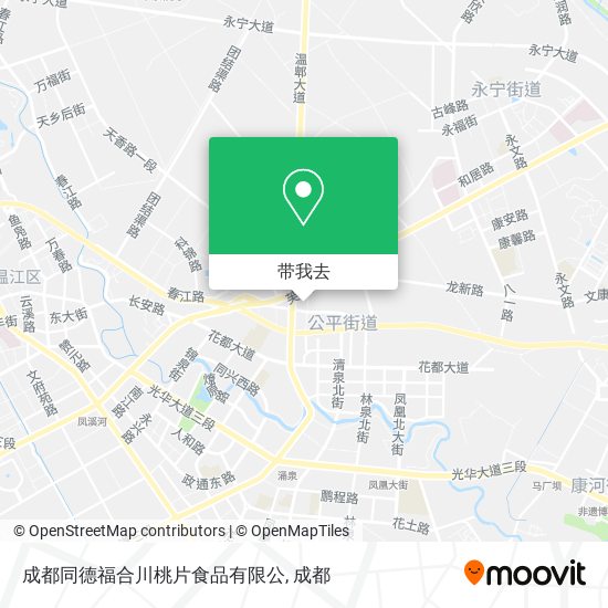 成都同德福合川桃片食品有限公地图
