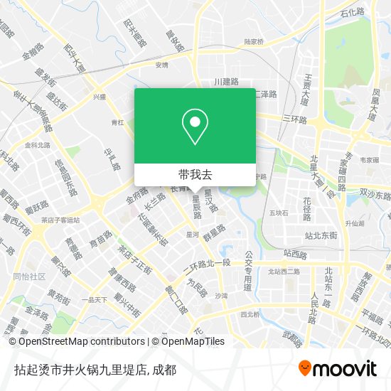 拈起烫市井火锅九里堤店地图