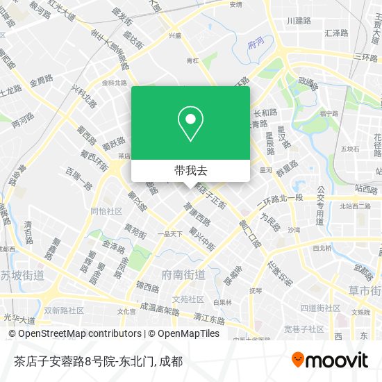 茶店子安蓉路8号院-东北门地图