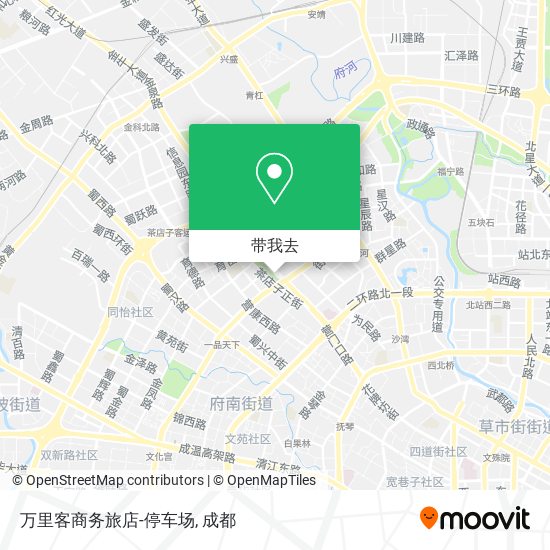 万里客商务旅店-停车场地图