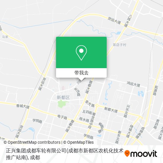 正兴集团成都车轮有限公司(成都市新都区农机化技术推广站南)地图