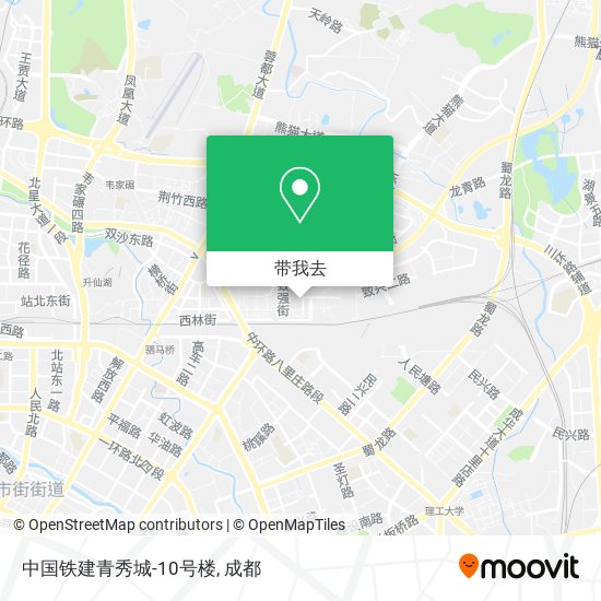 中国铁建青秀城-10号楼地图