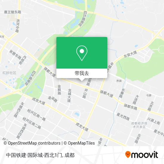 中国铁建·国际城-西北1门地图