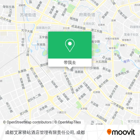 成都艾家驿站酒店管理有限责任公司地图