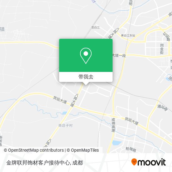 金牌联邦饰材客户接待中心地图