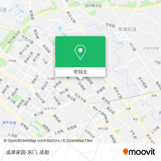 成犀家园-东门地图