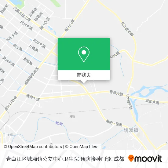 青白江区城厢镇公立中心卫生院-预防接种门诊地图
