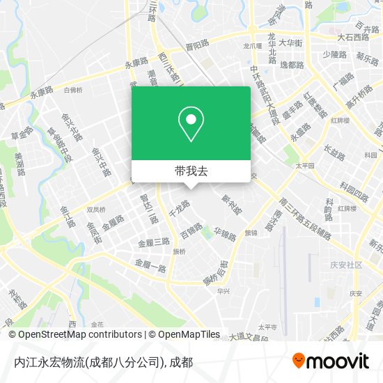 内江永宏物流(成都八分公司)地图