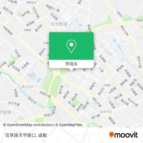 百草路天宇路口地图