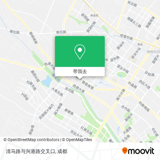 清马路与兴港路交叉口地图