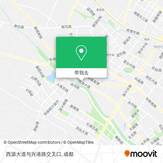 西源大道与兴港路交叉口地图