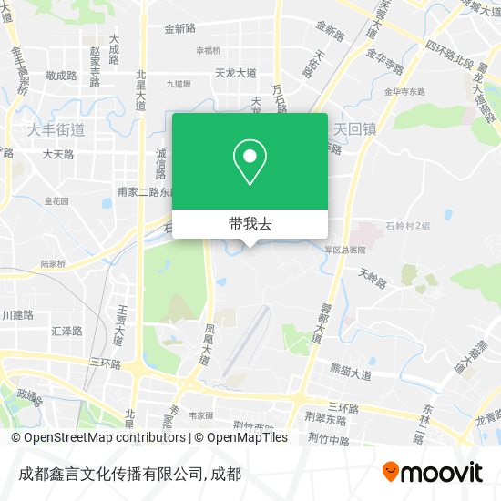 成都鑫言文化传播有限公司地图
