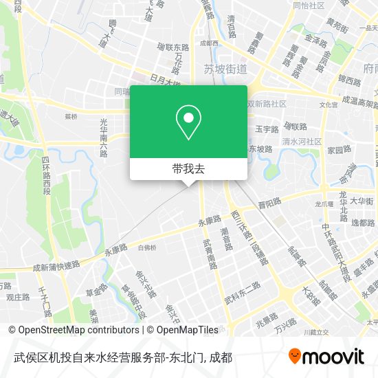 武侯区机投自来水经营服务部-东北门地图