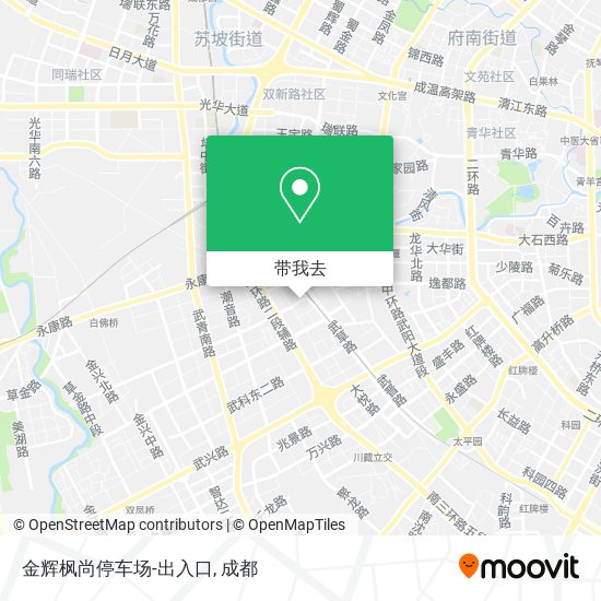 金辉枫尚停车场-出入口地图