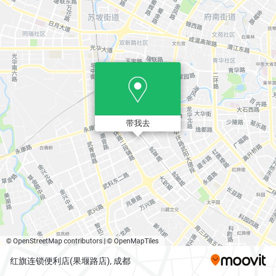 红旗连锁便利店(果堰路店)地图