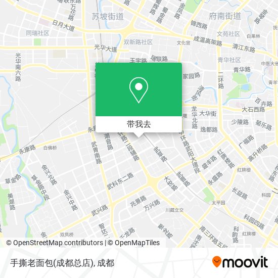手撕老面包(成都总店)地图