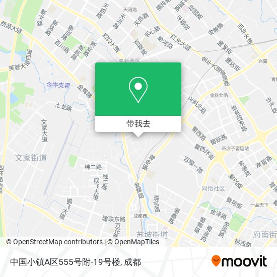 中国小镇A区555号附-19号楼地图