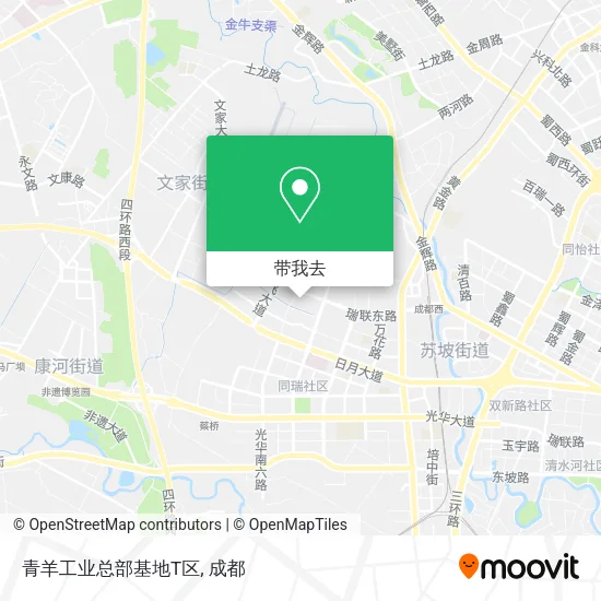 青羊工业总部基地T区地图