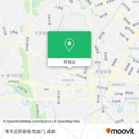 青羊总部基地-凯旋门地图