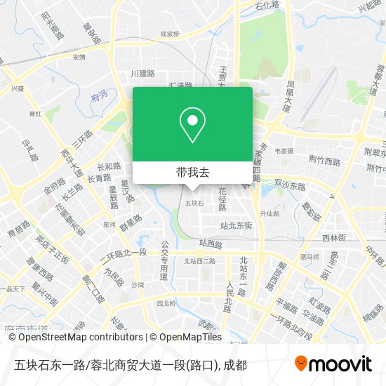 五块石东一路/蓉北商贸大道一段(路口)地图