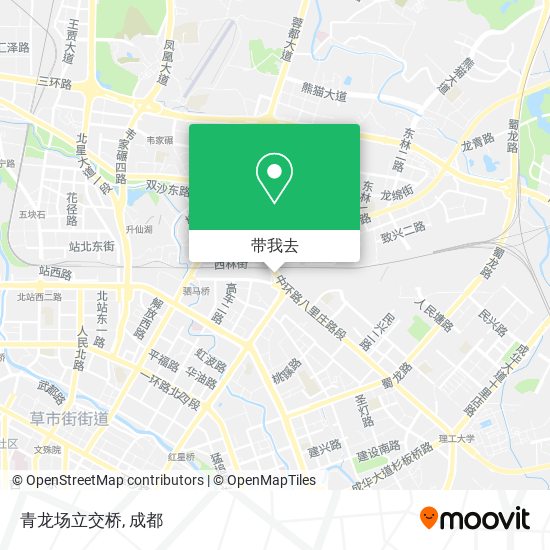 青龙场立交桥地图