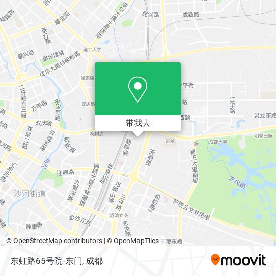 东虹路65号院-东门地图