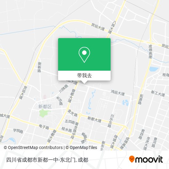 四川省成都市新都一中-东北门地图